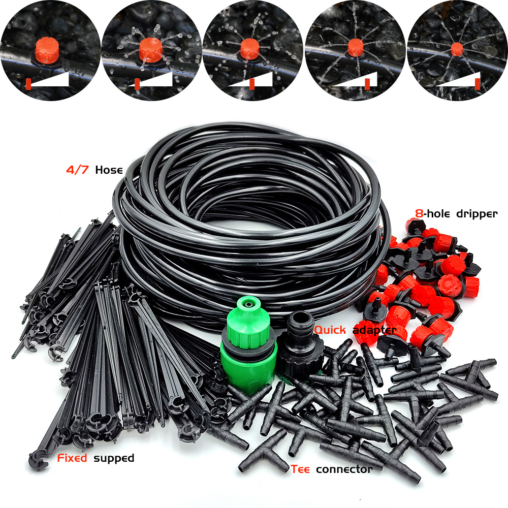 Urban Farming System - Greenhouse 15M-30M DIY Drip Irrigation System