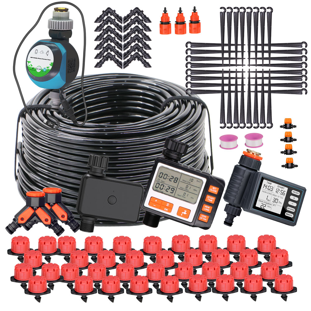 Urban Farming System - 50-5M 1/4'' Hose Adjustable Drippers Automatic
