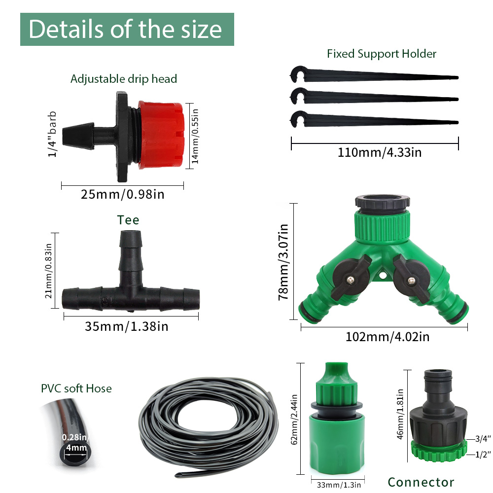 Greenhouse 15M-30M DIY Drip Ir - Urban Farming System ulasan dan harga
