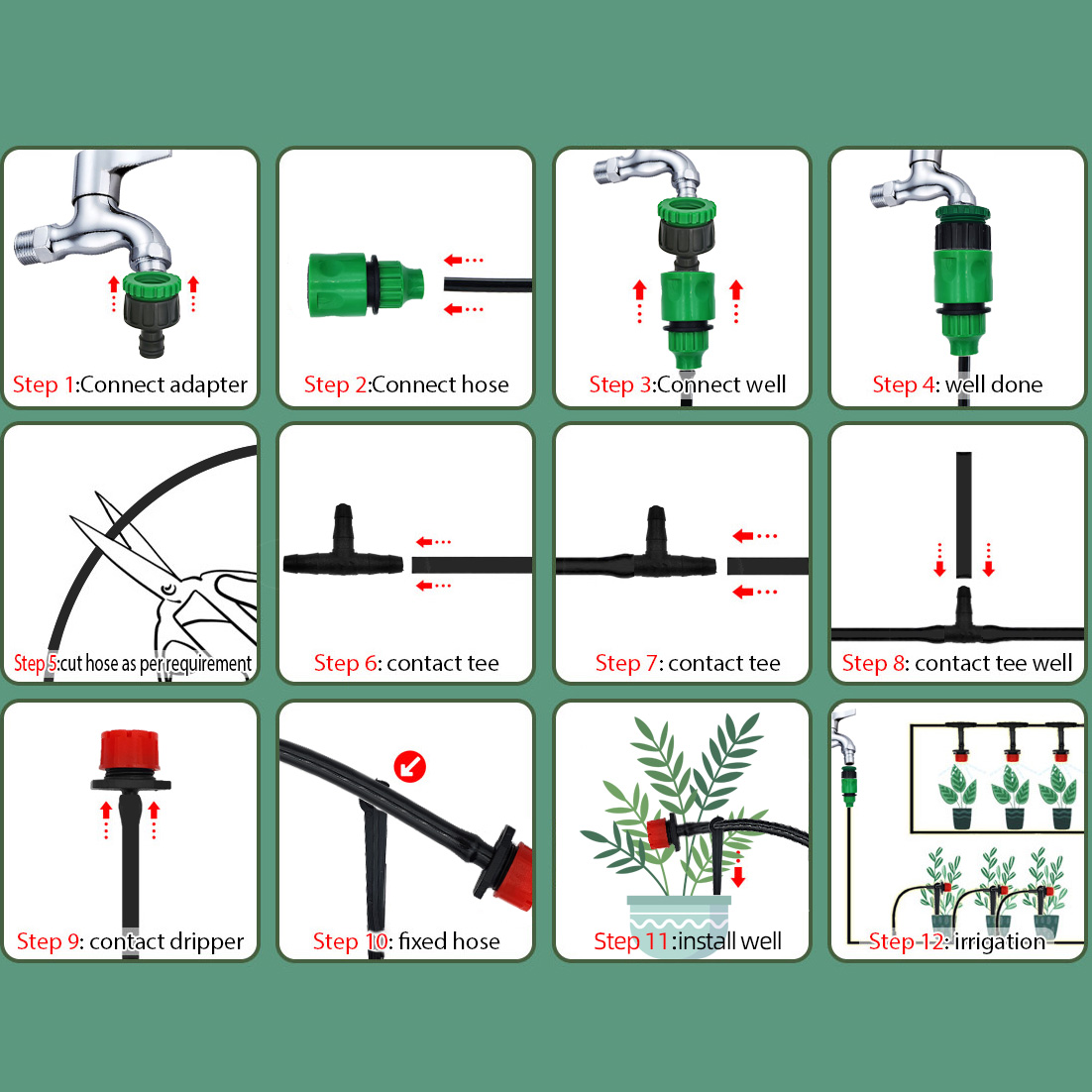 Greenhouse 15M-30M DIY Drip Ir - Urban Farming System ulasan dan harga