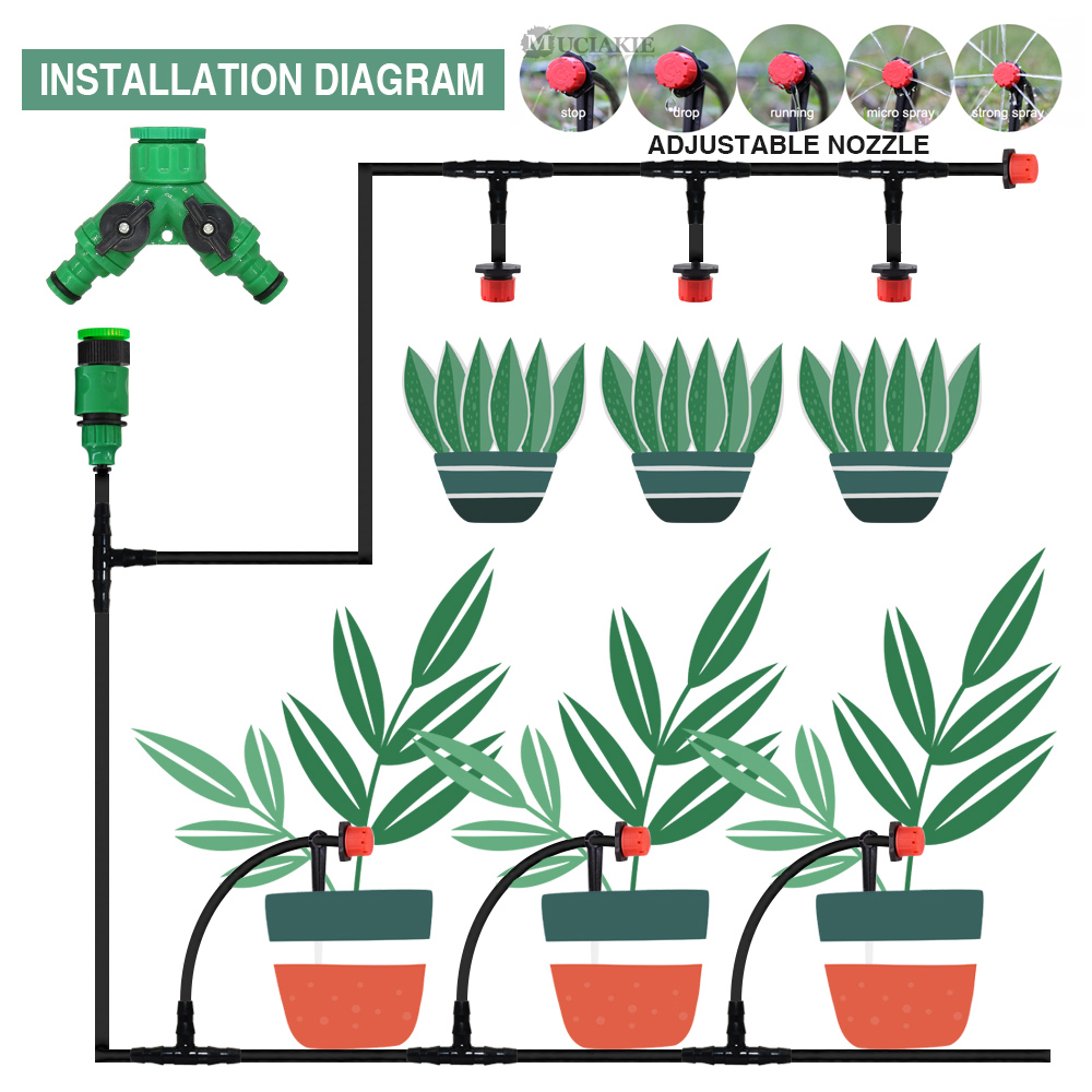 50-5M 1/4'' Hose Adjustable Dr - Urban Farming System ulasan dan harga