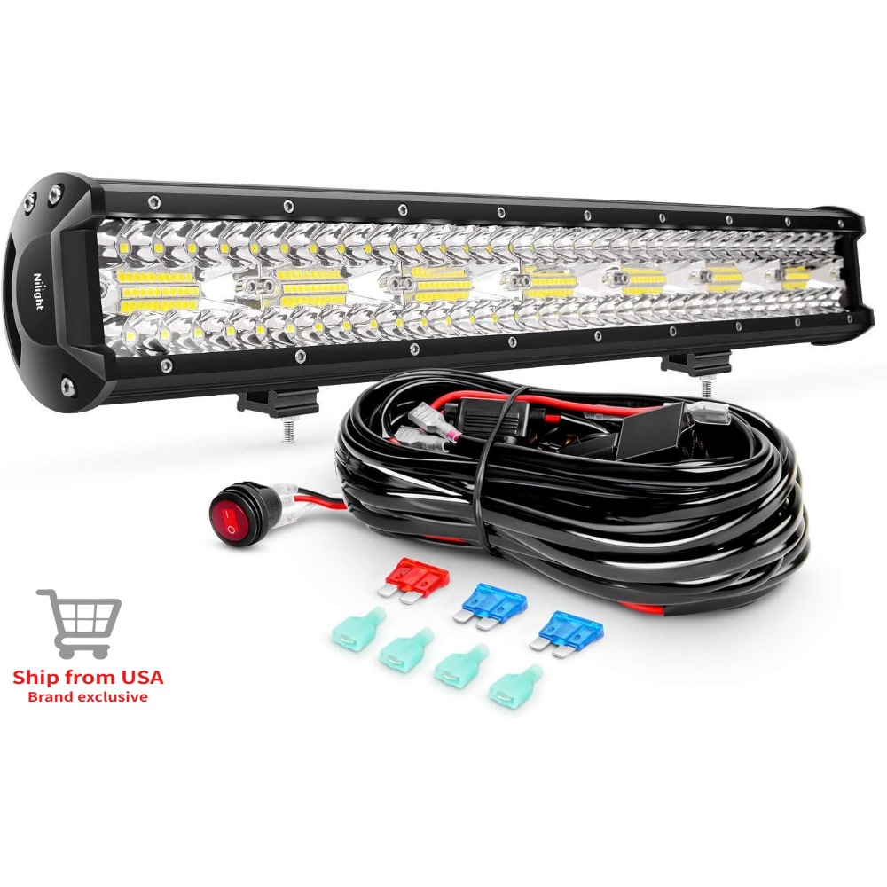 Nilight 20'Combo LED Light Bar - Flood Tray Table ulasan dan harga
