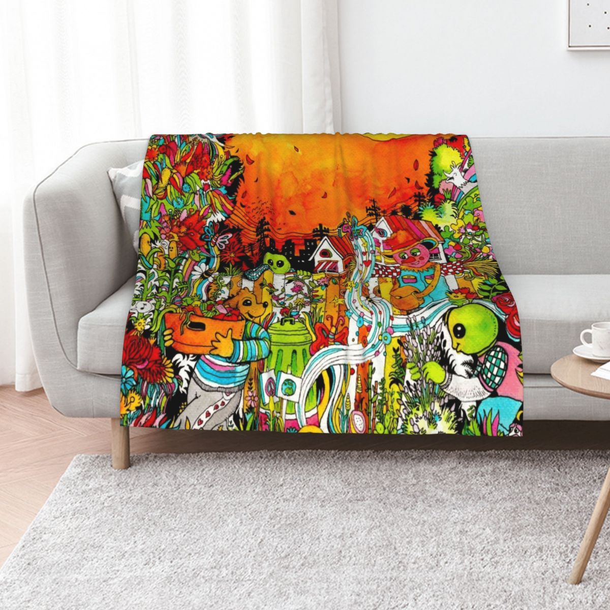 Urban Farm Time Throw Blanket  - Urban Farming Home ulasan dan harga