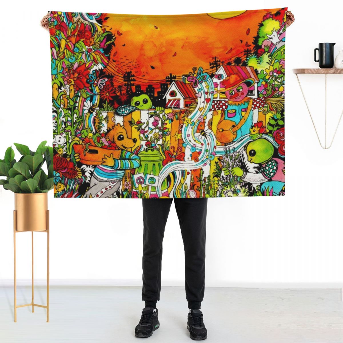 Urban Farm Time Throw Blanket  - Urban Farming Home ulasan dan harga