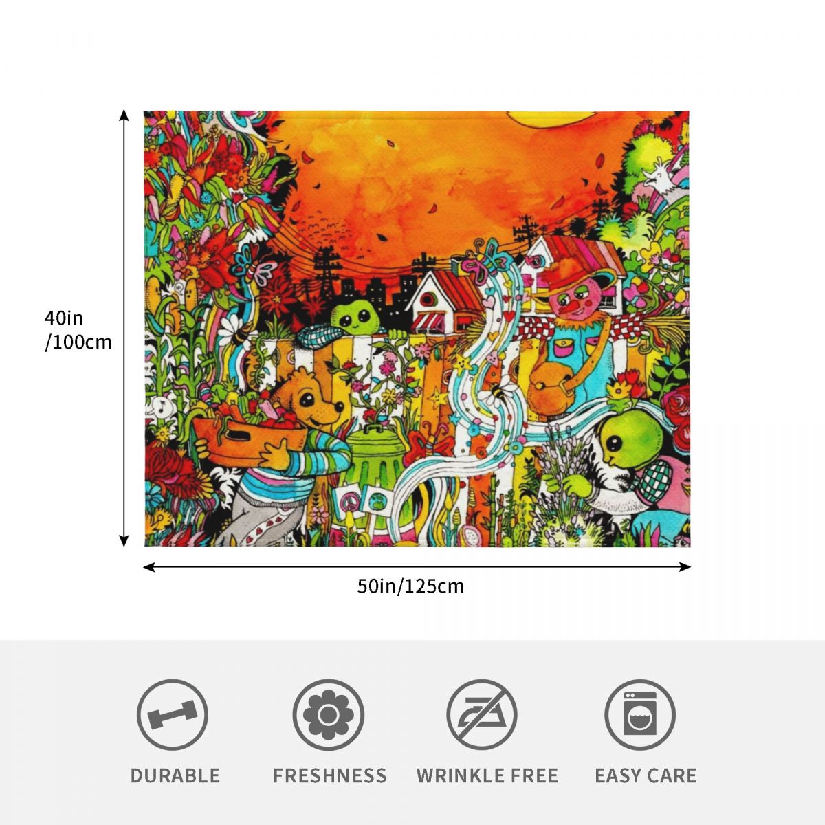 Urban Farm Time Throw Blanket  - Urban Farming Home ulasan dan harga